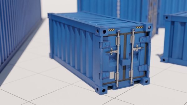 Containers - 5 sizes - Blue