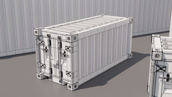Containers - 5 sizes - Blue