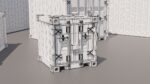 Containers - 5 sizes - Blue