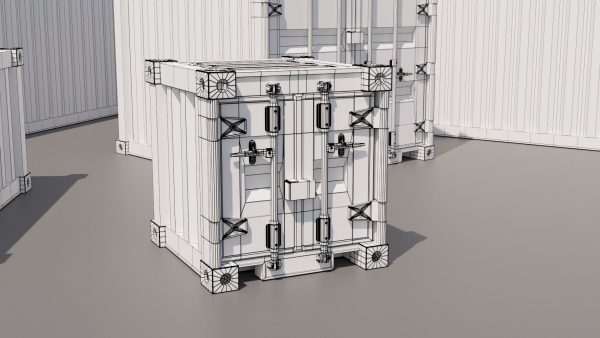 Containers - 5 sizes - Blue