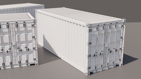 Containers - 5 sizes - Blue
