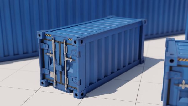 Containers - 5 sizes - Blue