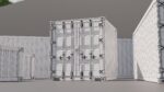 Containers - 5 sizes - Blue