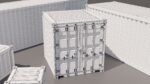 Containers - 5 sizes - Blue