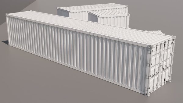 Containers - 5 sizes - Blue