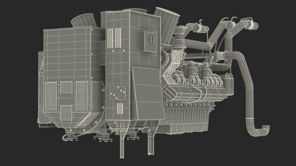 Control Panel with Diesel Generator Engine