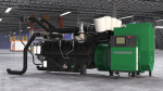 Control Panel with Diesel Generator Engine