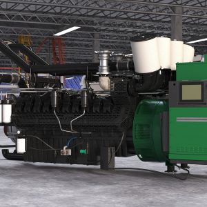 Control Panel with Diesel Generator Engine