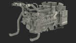 Control Panel with Diesel Generator Engine