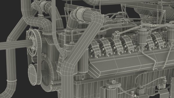 Control Panel with Diesel Generator Engine