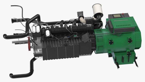 Control Panel with Diesel Generator Engine