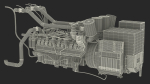 Control Panel with Diesel Generator Engine