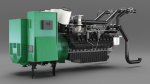 Control Panel with Diesel Generator Engine