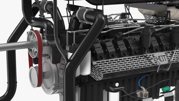 Control Panel with Diesel Generator Engine
