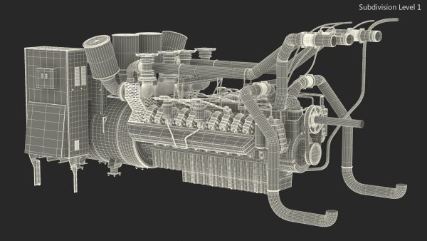 Control Panel with Diesel Generator Engine