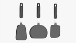 Cooking 3-spatula set