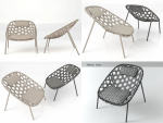 Coracle rattan lounge chair