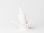 Cosmetic Bottle with Liquid Splash