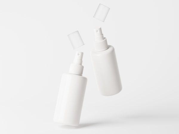 Cosmetic Bottle with Liquid Splash