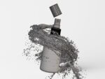 Cosmetic Bottle with Liquid Splash