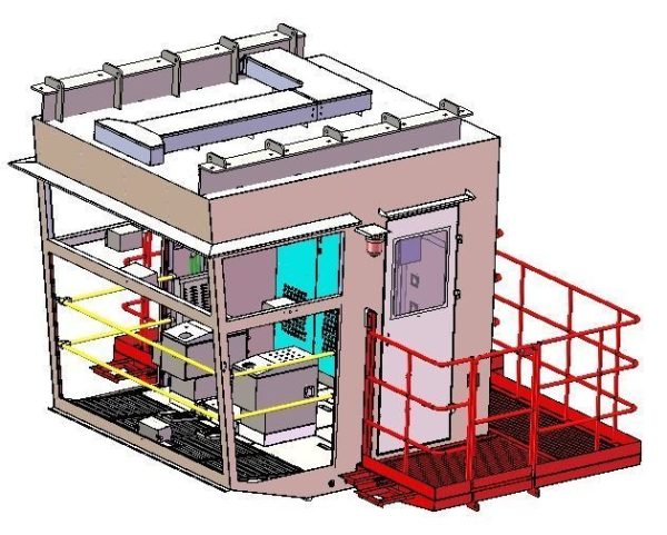 Crane cab crane driver room