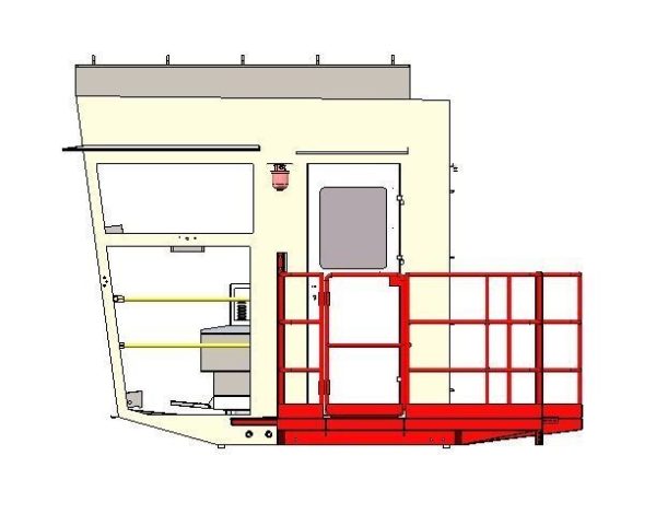 Crane cab crane driver room
