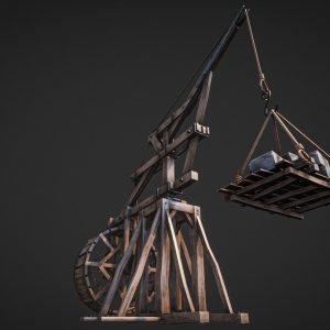 crane-medieval-type-1-low-poly-3d-model-low-poly-obj-fbx-stl