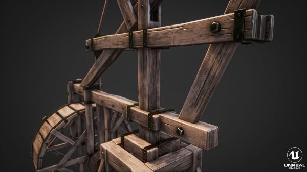Crane  Medieval Type 1 Low Poly