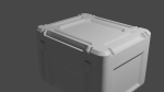 Crate 3d storage case with two compartments