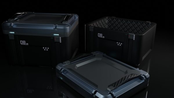 Crate 3d storage case with two compartments