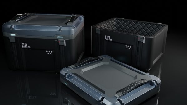 Crate 3d storage case with two compartments