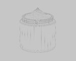 Cream jar High quality 3d model
