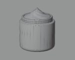Cream jar High quality 3d model