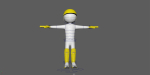 Cricket Rigged batsman and bowler
