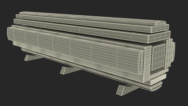 Cross and Longitudinal Section of Wood