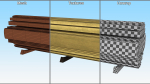Cross and Longitudinal Section of Wood