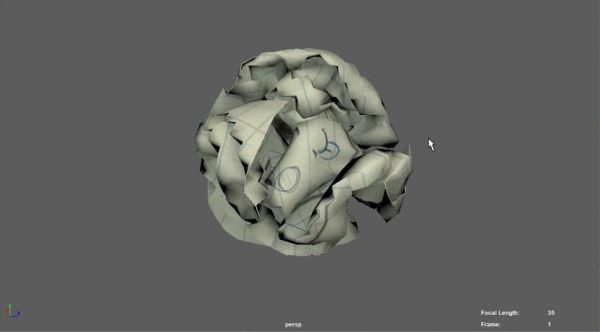 Crumpled paper