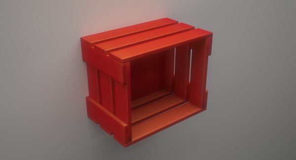 Cubic Wall Mounted Shelf Model for 3D Print