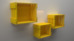 Cubic Wall Mounted Shelf Model for 3D Print