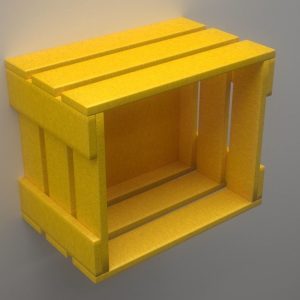 Cubic Wall Mounted Shelf Model for 3D Print