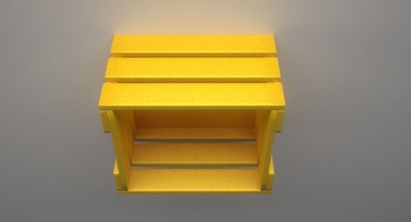 Cubic Wall Mounted Shelf Model for 3D Print