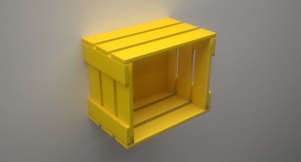 Cubic Wall Mounted Shelf Model for 3D Print
