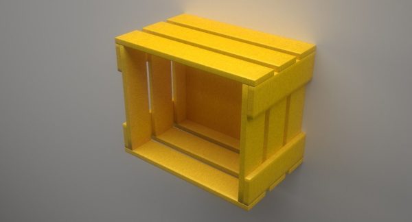Cubic Wall Mounted Shelf Model for 3D Print