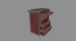 Cupboard cabinet with drawers