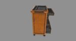 Cupboard wooden cabinet on wheels