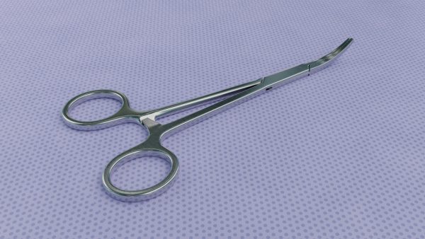 Curved Hemostatic forceps