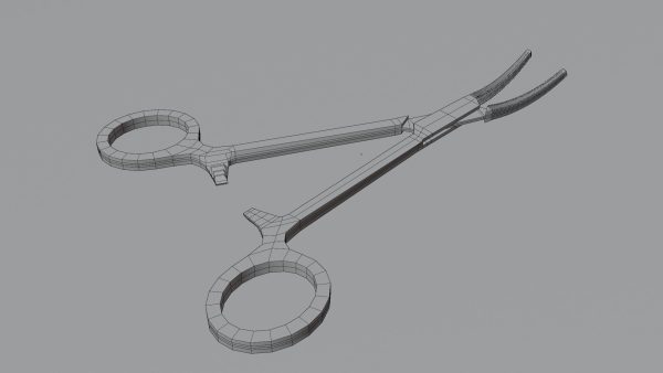 Curved Hemostatic forceps