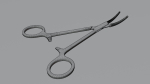Curved Hemostatic forceps