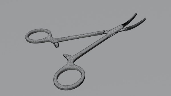 Curved Hemostatic forceps