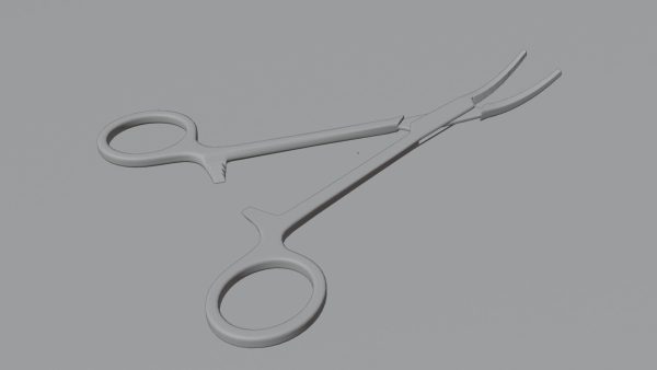 Curved Hemostatic forceps
